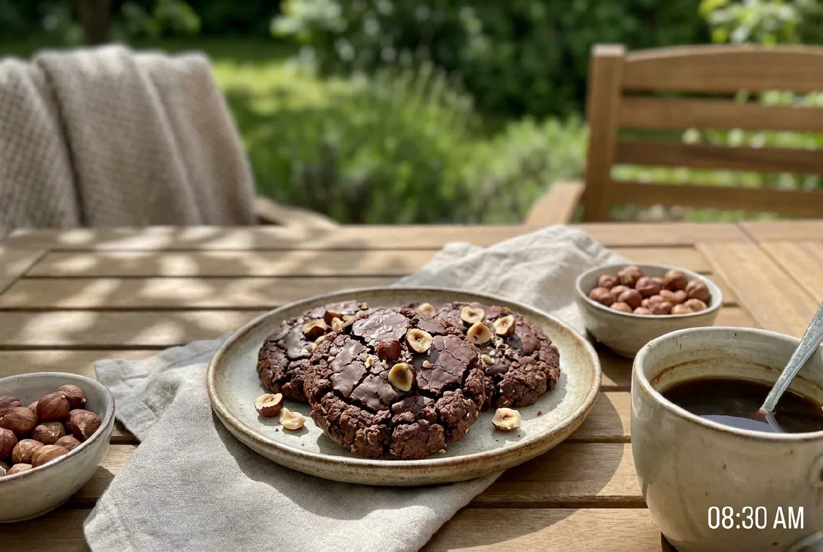 Biscotti morbidi avena, cacao e nocciole