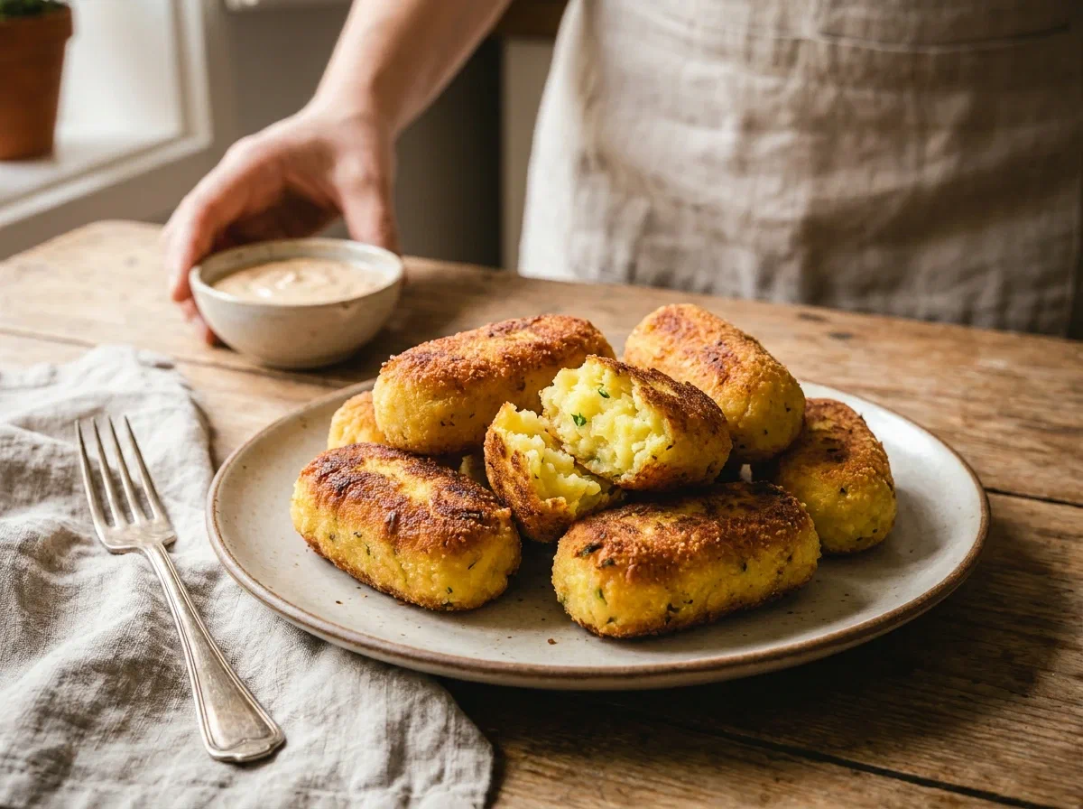 Crocchette di patate facili, dorate fuori e morbide dentro