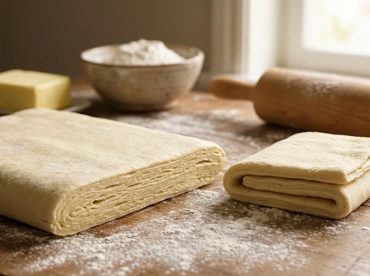 Pasta sfoglia fatta in casa, friabile e a tanti strati