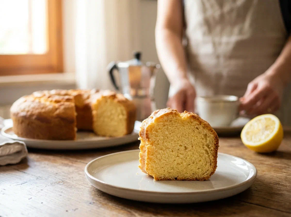 Ciambellone all'acqua senza latte, soffice e leggero