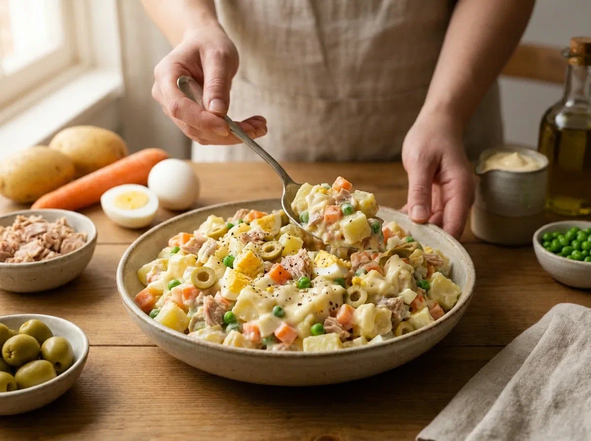 Ensaladilla rusa, l'insalata russa spagnola