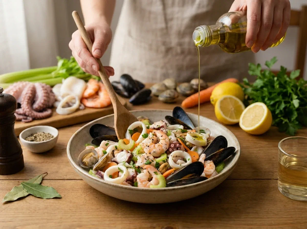 Insalata di mare, il classico antipasto freddo di pesce