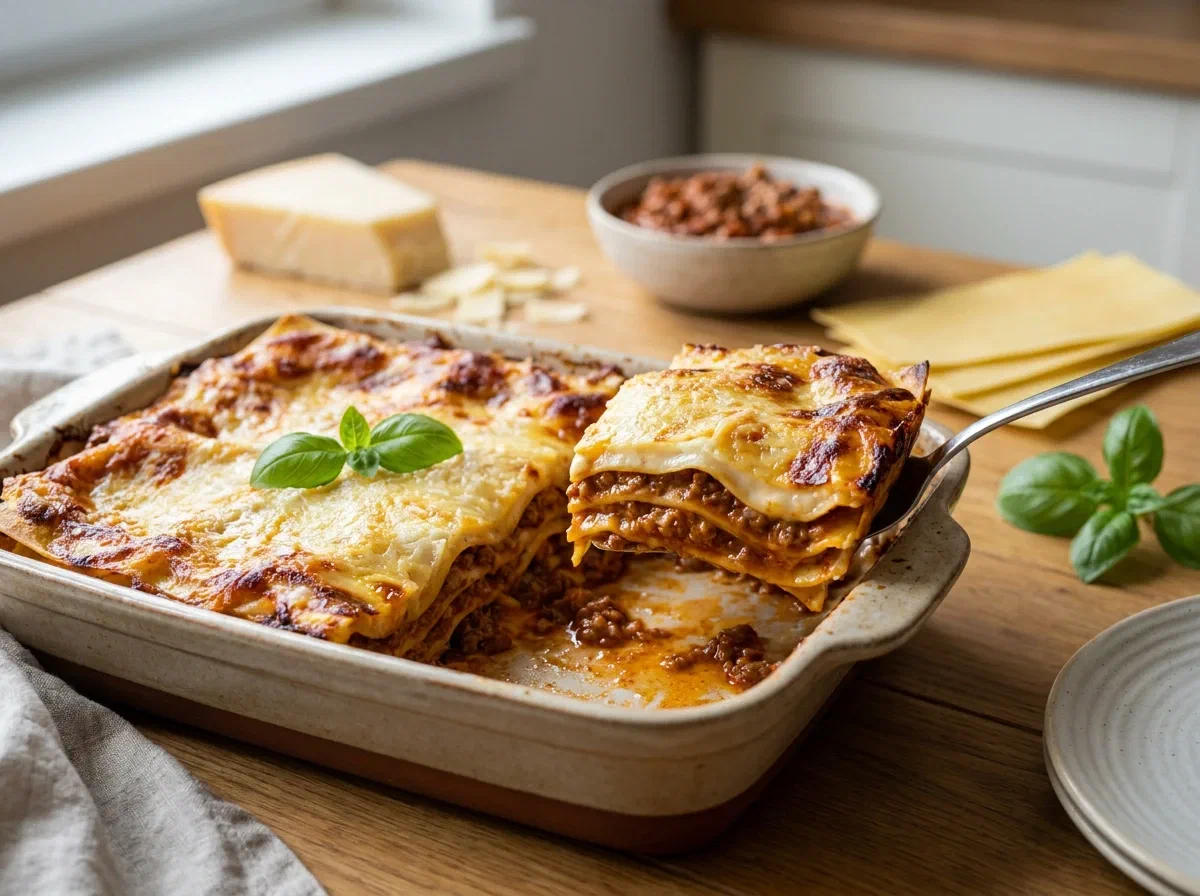 Lasagne alla bolognese classiche con ragù e besciamella