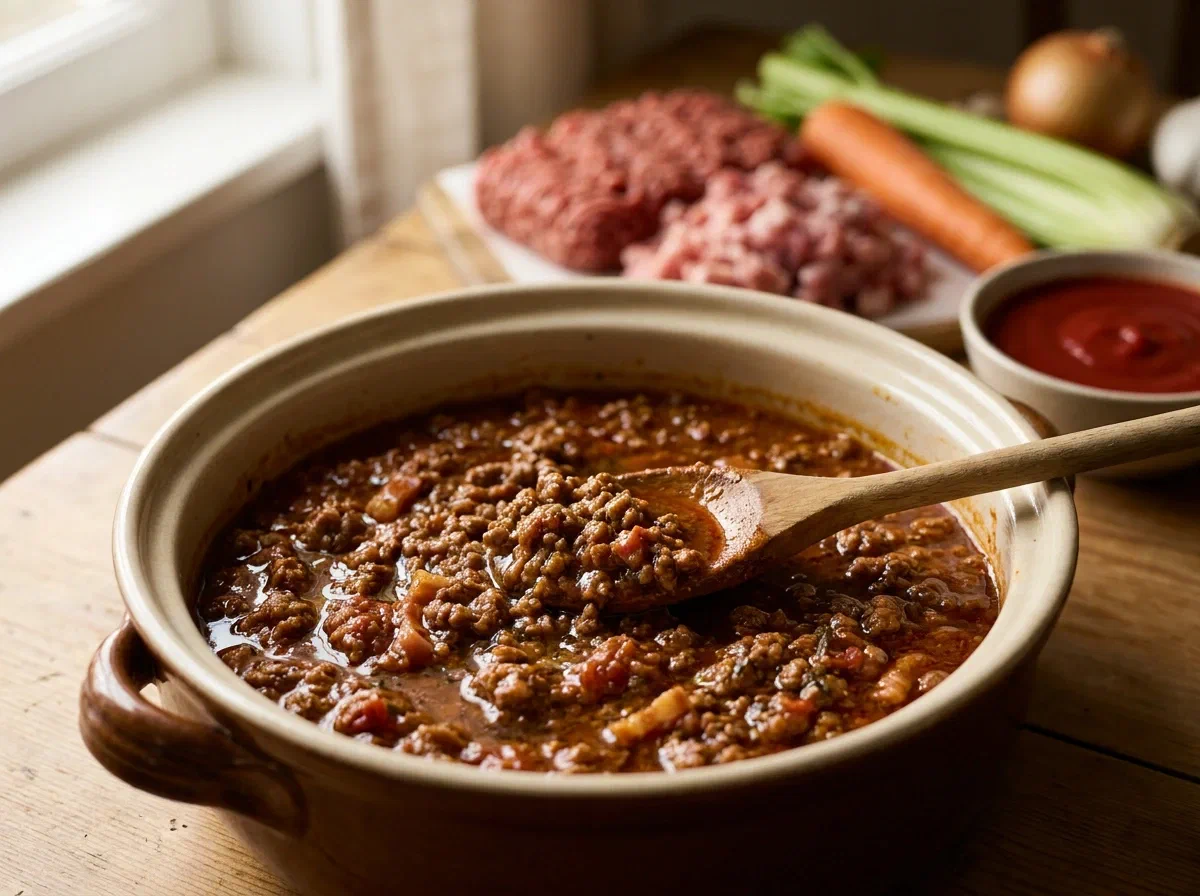 Ragù alla bolognese, la ricetta classica a cottura lenta